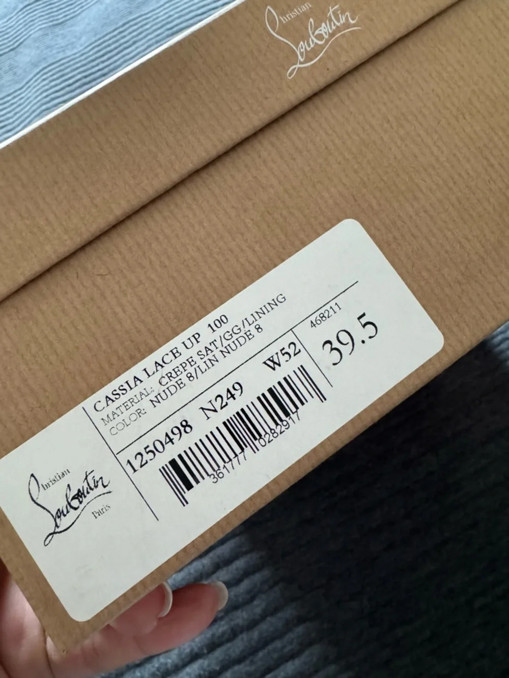 Christian Louboutin Cassia Lace Up Satin Pumps in Nude 8 - size 39.5 - Picture 11 of 12